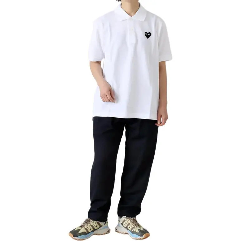 CDG Play Polo Shirt Men's White-1