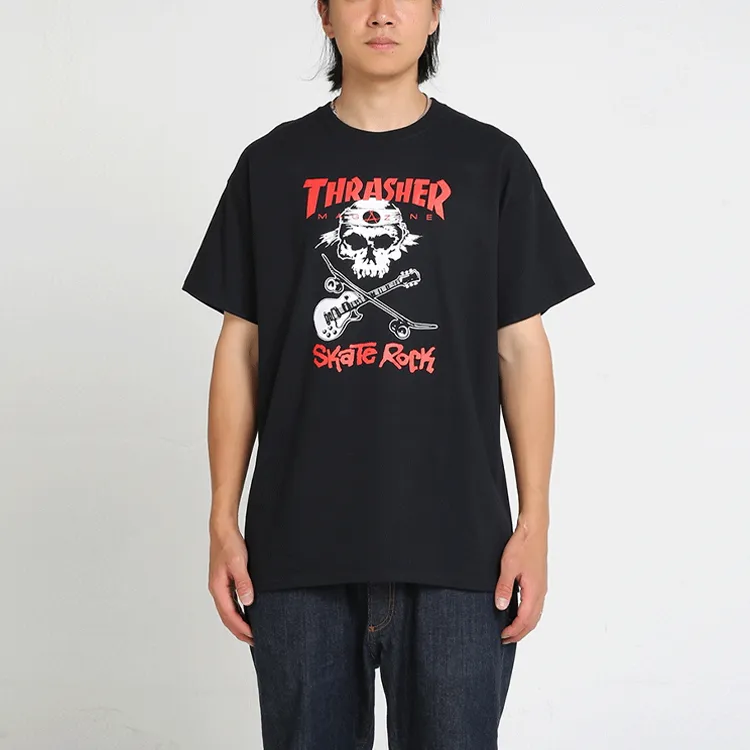 Thrasher T-Shirt Japan Version Unisex Black-1