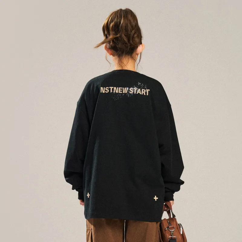 NSTNEW START Sweatshirt Unisex Black-3