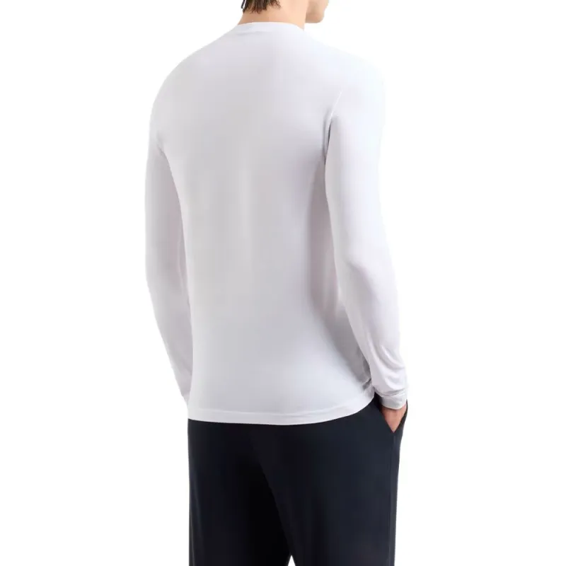 GIORGIO ARMANI Stretch Viscose Jersey Jumper With Crew Neck And Long Sleeves-2