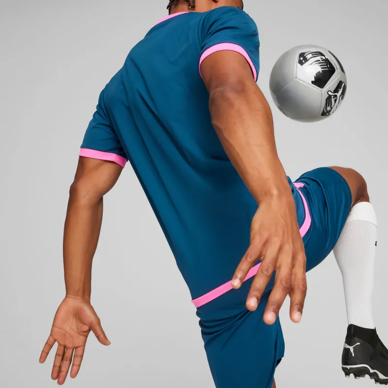 PUMA TeamligaFormstrip T Shirt Men's Blue-3
