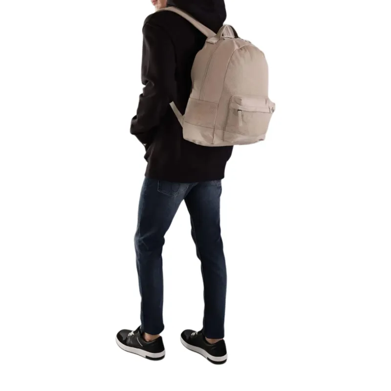 CALVIN KLEIN Polyester Backpack Men's Beige-3