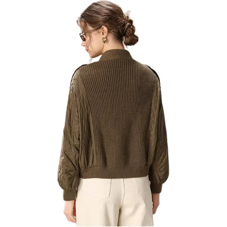 FENHONGMALI Puffer Jacket Women's Olive Green-1