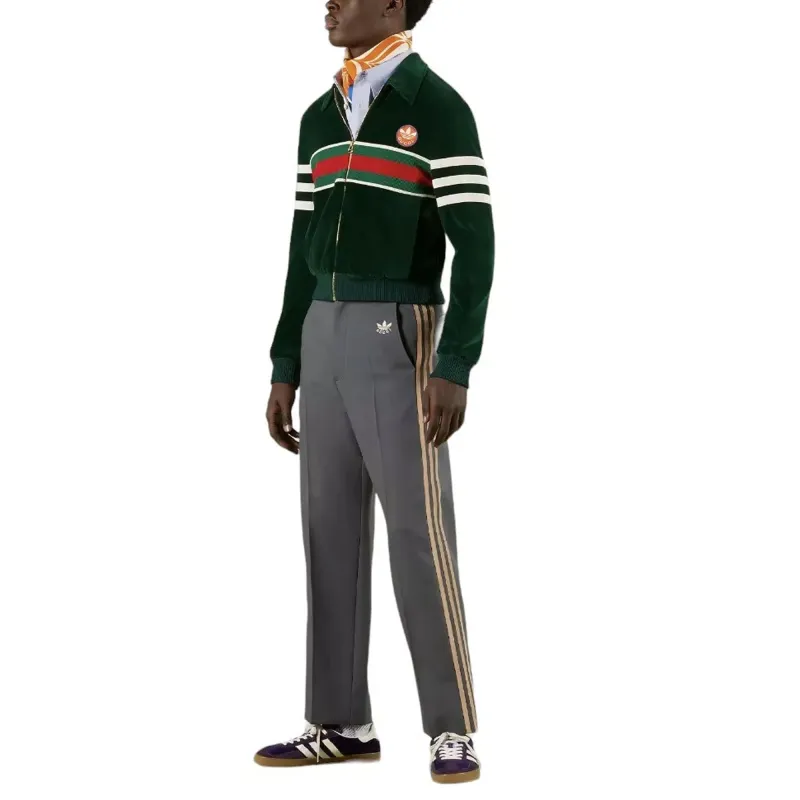 GUCCI GUCCI X ADIDAS SS23 Casual Pants Men's Dark Gray-1