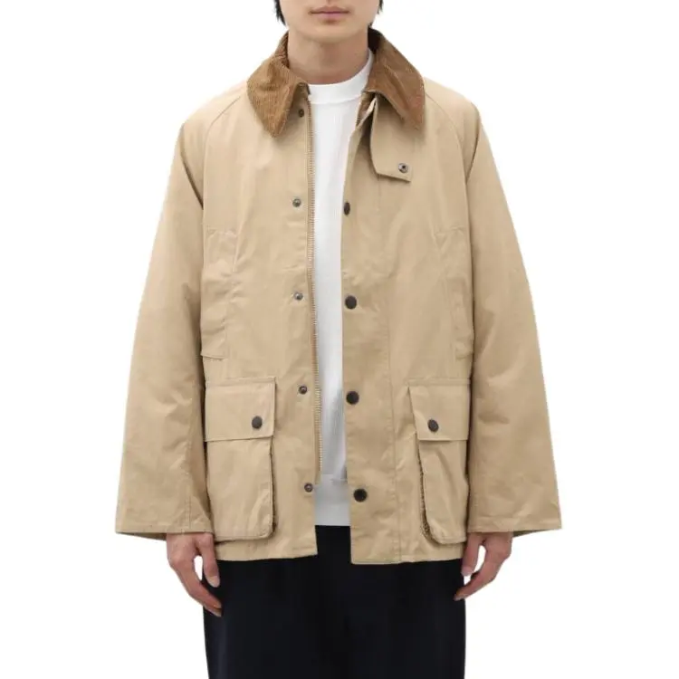 BARBOUR Bedale Corduroy Collar Long Sleeved Shirt Jacket-3