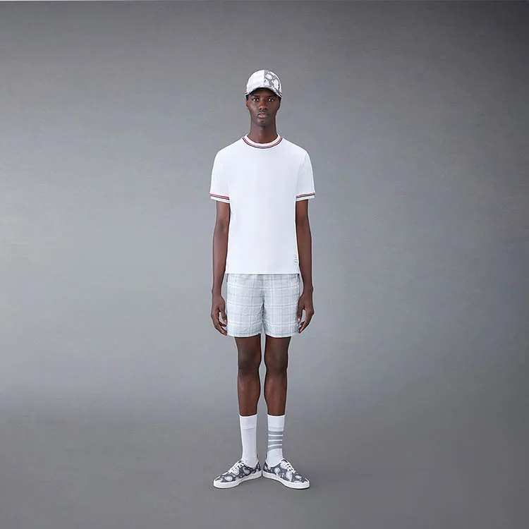 THOM BROWNE Milan Striped Crewneck T Shirt-1
