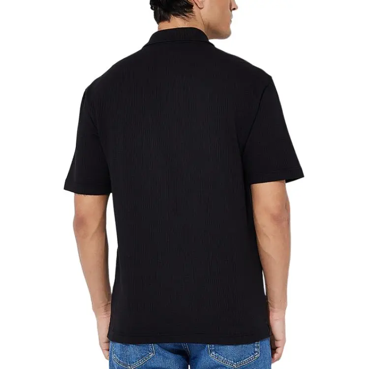 Calvin Klein Jeans Logo patch Check pattern Polo Shirt-2