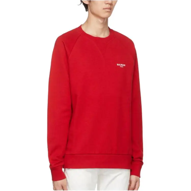 BALMAIN Sweatshirts Men Red-2