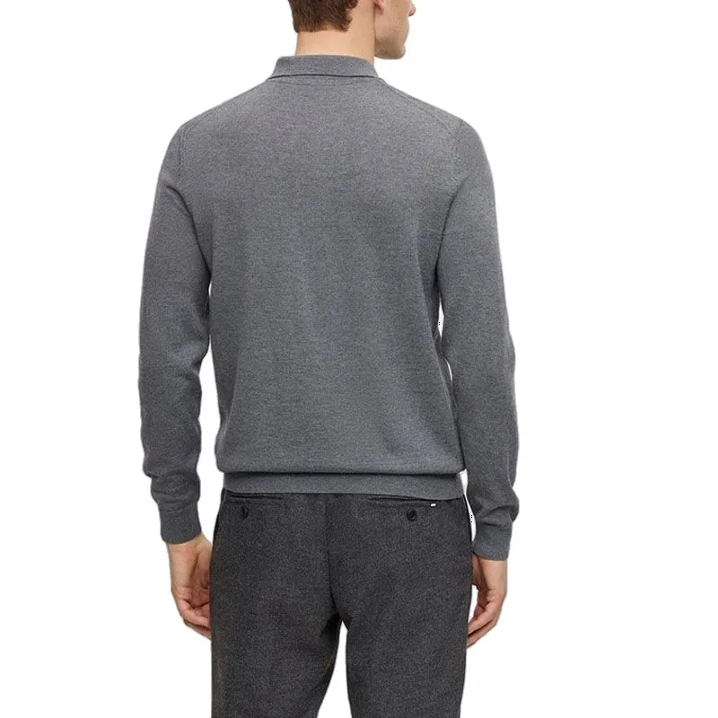HUGO BOSS Logo embroidered Fine ribbed Polo Shirt-4