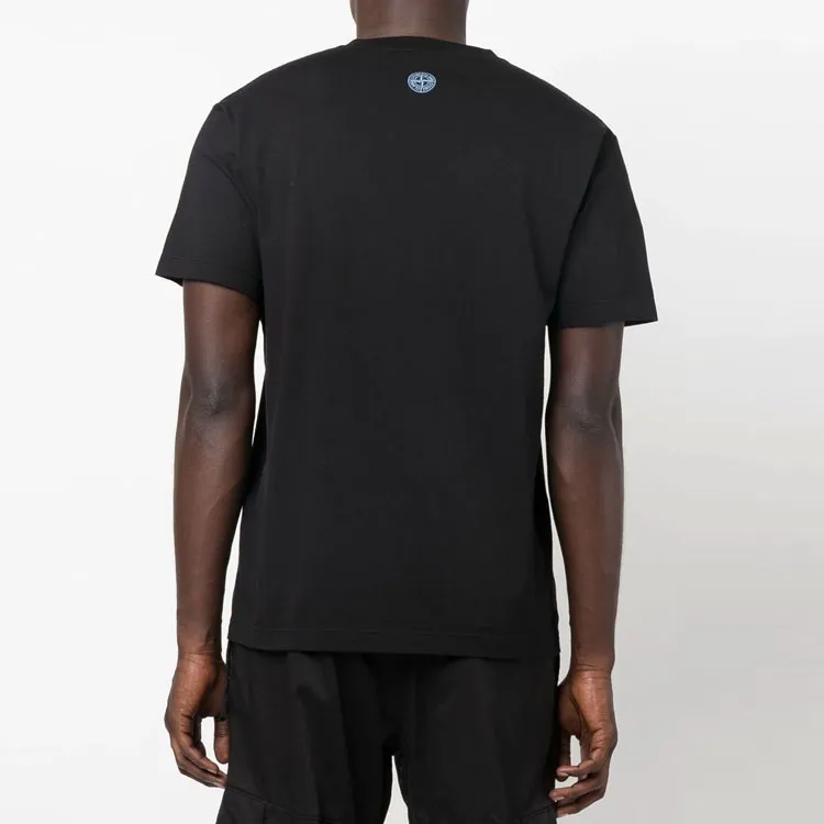 STONE ISLAND T Shirts Men Black-2