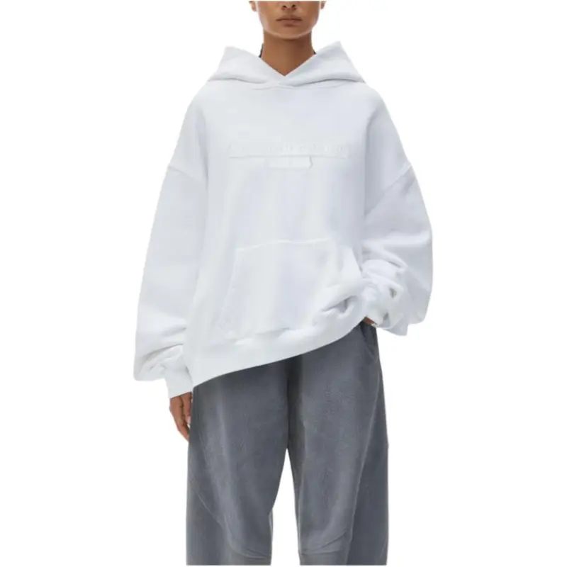 Alexander Wang Distressed logo Hoodie-1