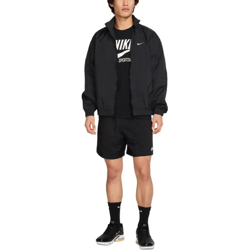 Nike ClubSwoosh SS25 Jacket Men's Black/Preppy Gray-1