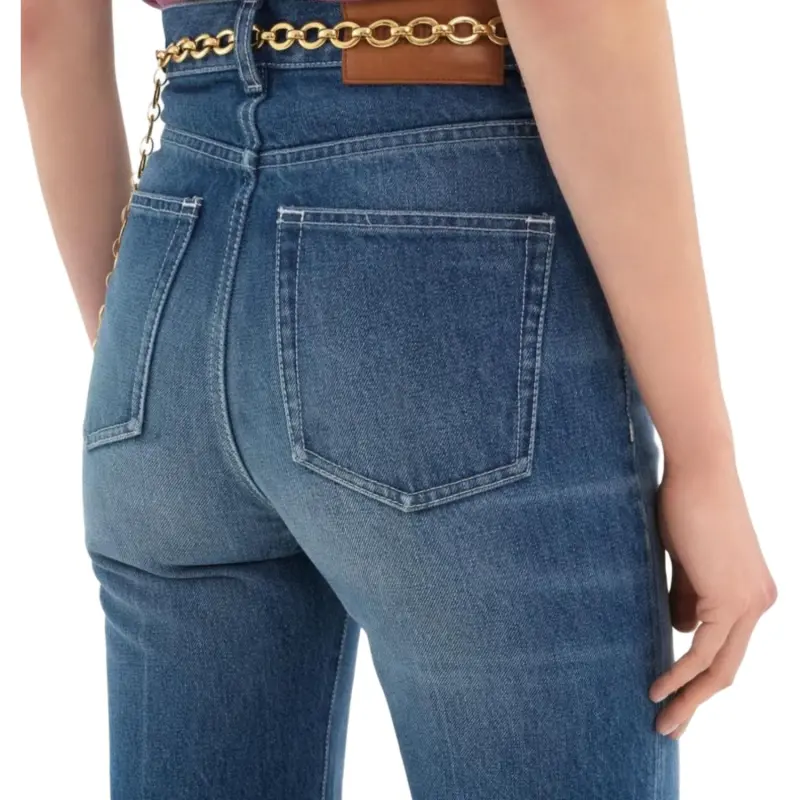 Chloé High Waisted Flared Leg Jeans-5