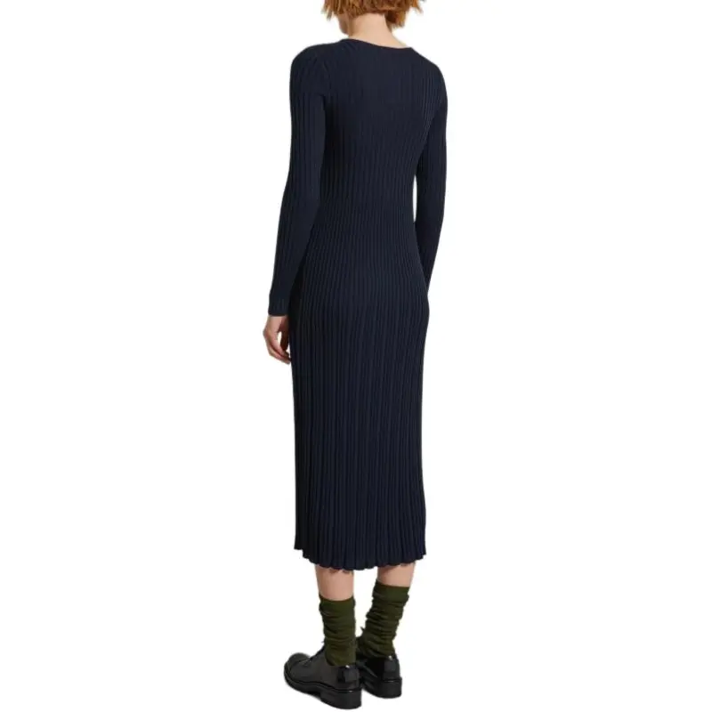 MaxMara Long-Sleeved Dresses Women's Night Blue-1