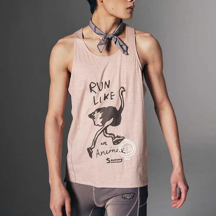 Saucony Tank Top Unisex Light Pink-2