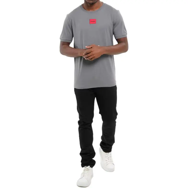 HUGO BOSS Logo patch Cotton T shirt-3