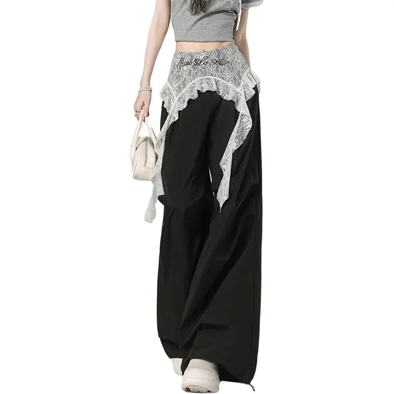 NHZN Casual Pants Women's Black-3