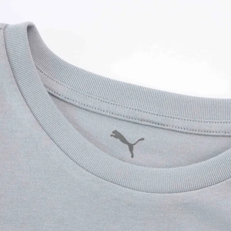 PUMA Elevatedgraphic Drop Shoulder Sleeve T Shirt Women's Light Gray-2