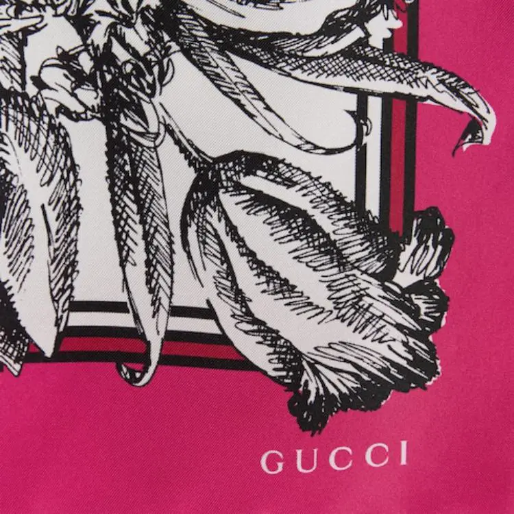 GUCCI SS25 Casual Long Skirt Women's Fuchsia-6