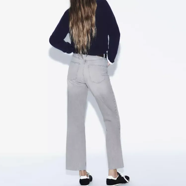 ZARA Jeans Women's Light Gray-3