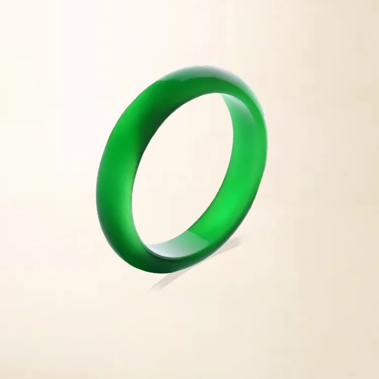 Chongqing Gold Store Colored Glaze Jade Bangles Unisex-2
