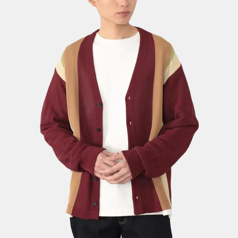 Beams Shirts Men Burgundy-3