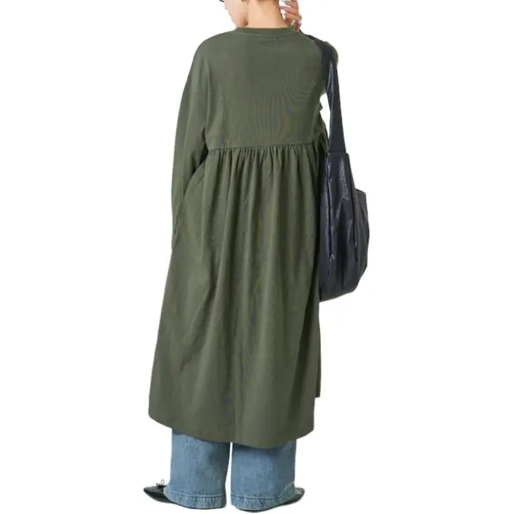 FREAK'S STORE Long Sleeved Dress Women's Olive Green-1