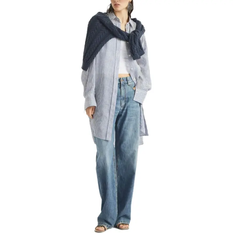Brunello Cucinelli Logo Patch Boyfriend Jeans-1