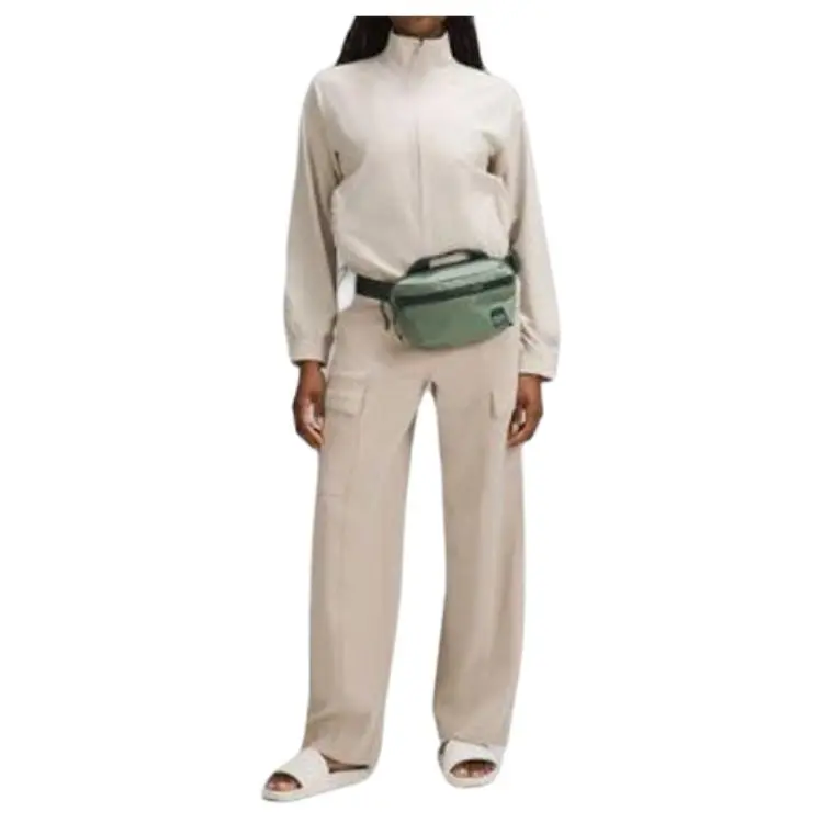 Lululemon Nylon With Recycled Polyester Fanny Pack Regular Unisex Gray Eucalyptus & Legacy Green-3