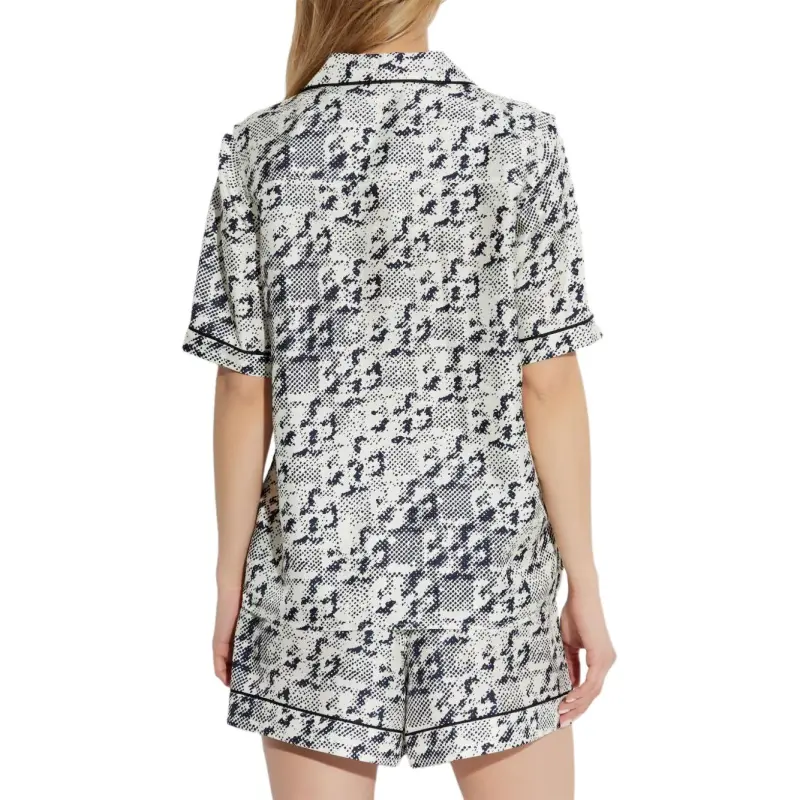 TORY BURCH Short Sleeved Logo Printed Shirt-4