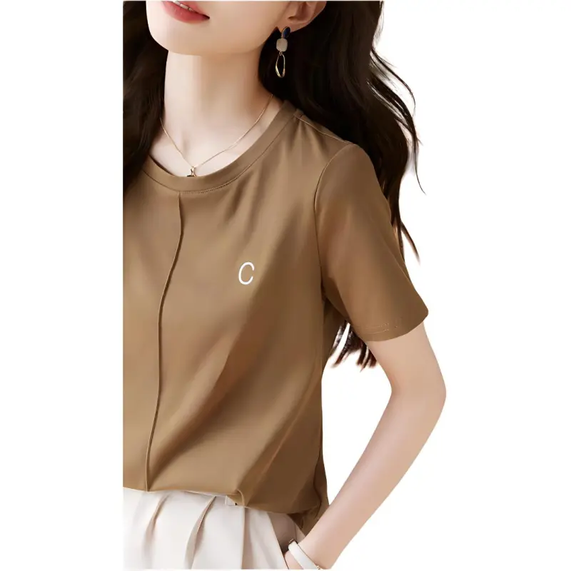 Mo Han Yi Mei T Shirt Women's Dark Khaki-3