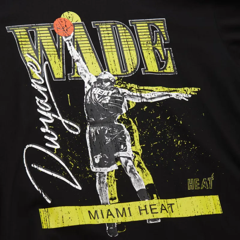 Mitchell & Ness x NBA Miami Heat T Shirt Men's Black-4