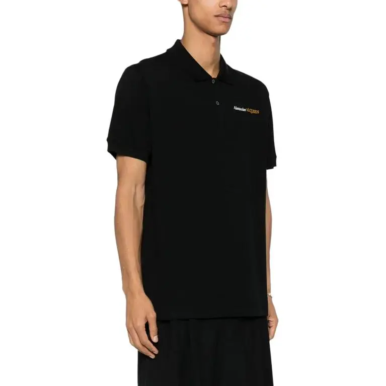 Alexander McQueen Logo Embroidered Polo Shirt-4