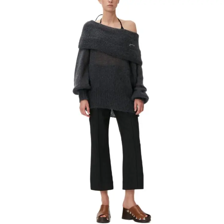 GANNI Sweaters Women's Gray-2
