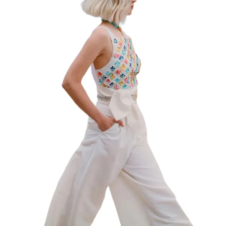 CHANEL Casual Pants Women's Ivory-3