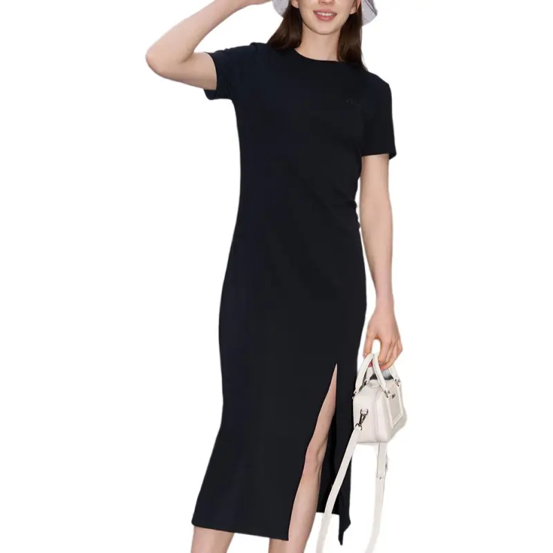 FILA ORIGINALE Short Sleeved Dress Women's Jet Black-3