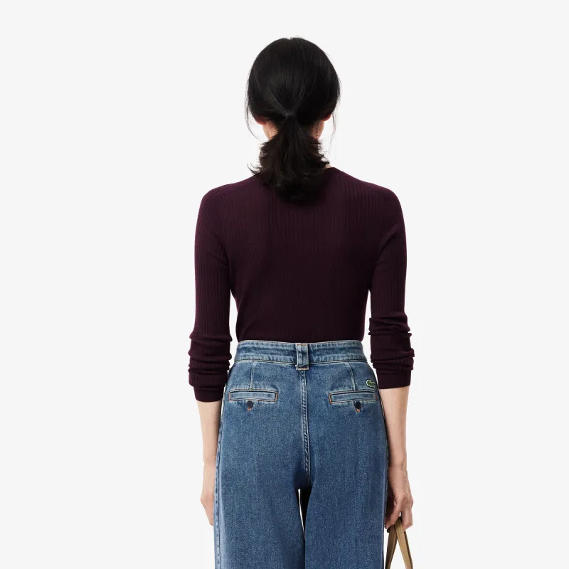 LACOSTE Sweaters Women's Brown-1