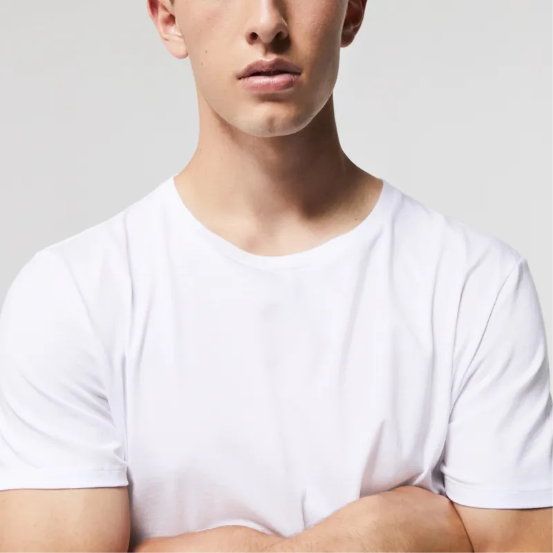 LACOSTE SS22 T Shirt Men's 1 Set 3 Pack White-3