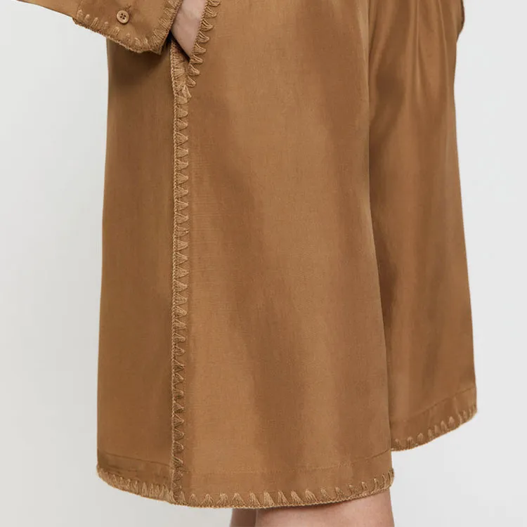 TOTEME Casual Shorts Women's Brown-4