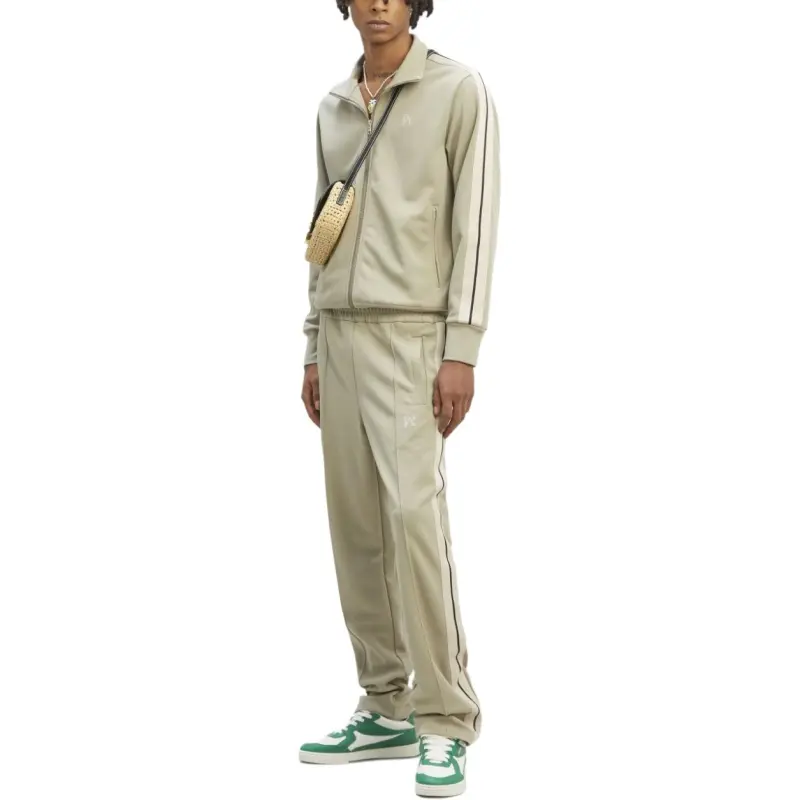PALM ANGELS Logo Embroidered Straight Leg Pants-4