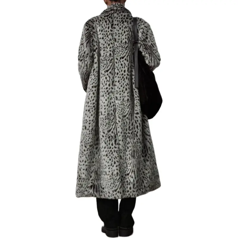 ZARA Coats Women's Leopard Print/Gray-2