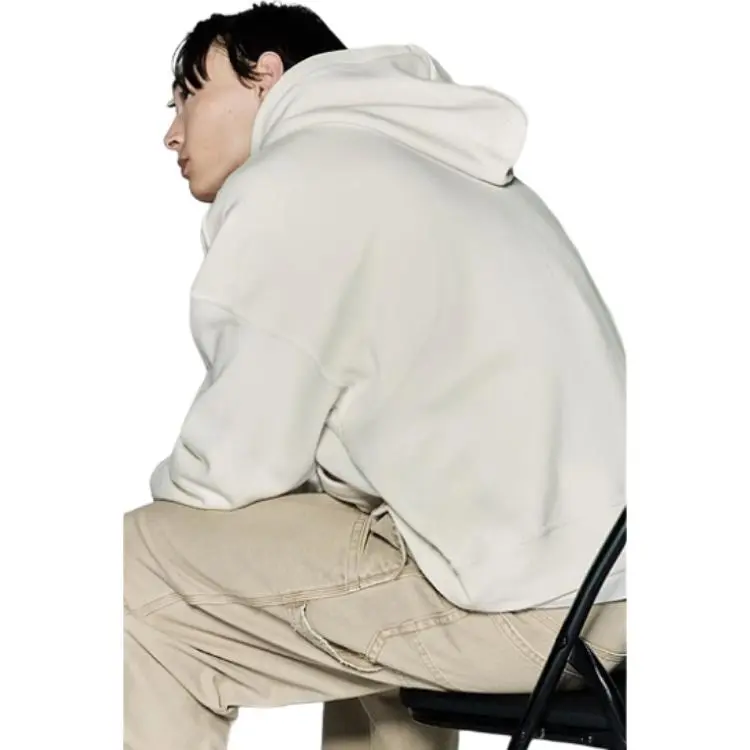 H&M Sweatshirts Men White-4