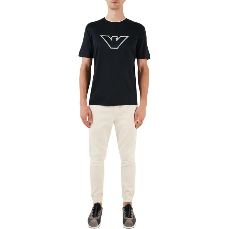 EMPORIO ARMANI T-Shirts Men Blue-1