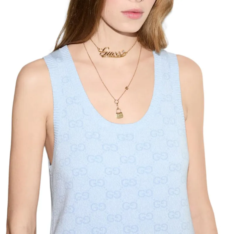 GUCCI Monogram logo Mini Dress-4
