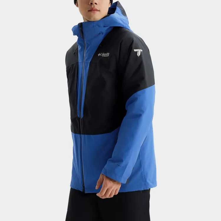 Columbia Winter Skiing And Paragliding Waterproof And Windproof To Keep Warm Windbreaker Jacket Men's Blue-3