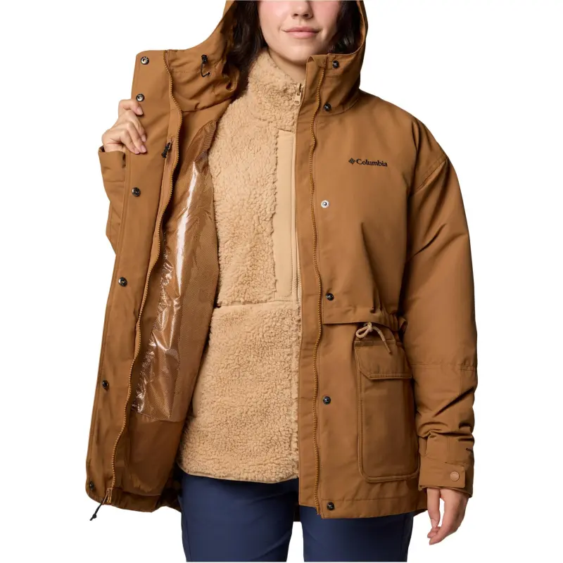 Columbia Jackets Coats Women's Brown-3