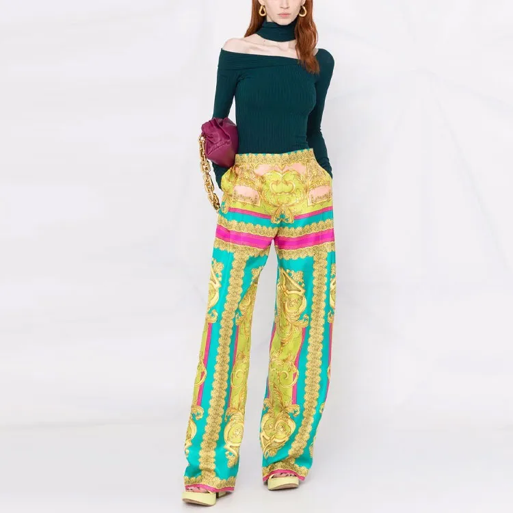 VERSACE Casual Pants Women's Multicolor-2