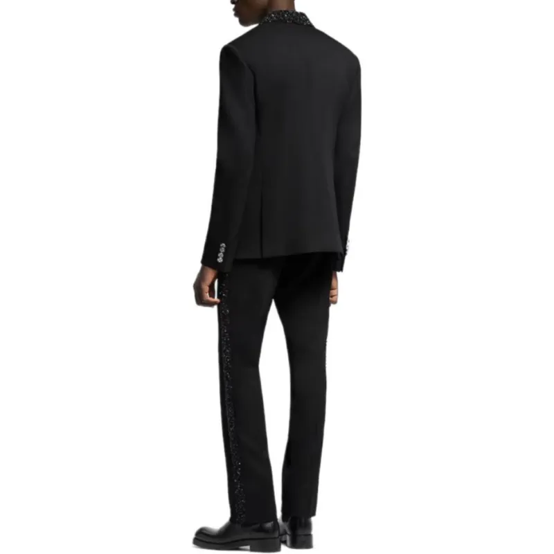 Lv Made To Order Embellished Evening Cigarette Pants-2