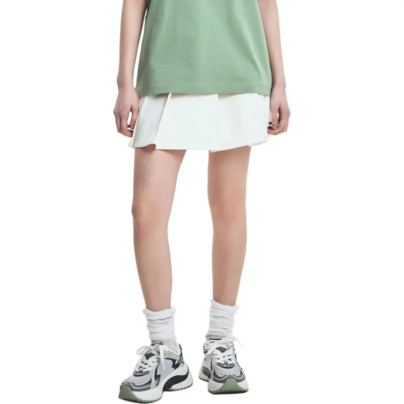 MLB Denim Short Skirts Women's Beige-2