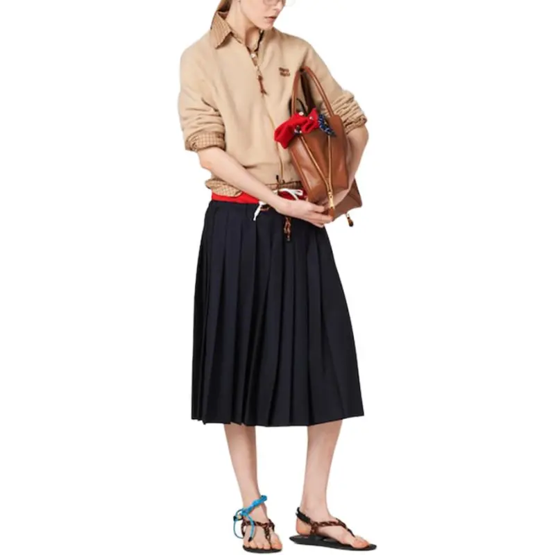MIU MIU FW24 Knitwear Women's Khaki-3